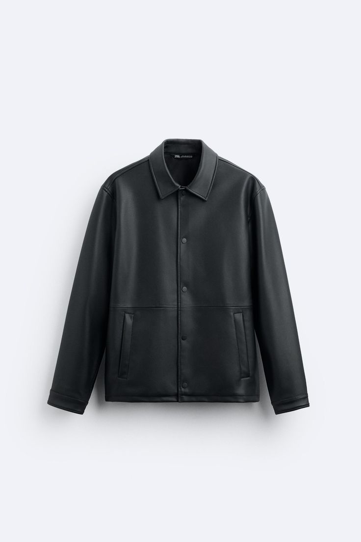 Modern Matte Leather-Look Jacket